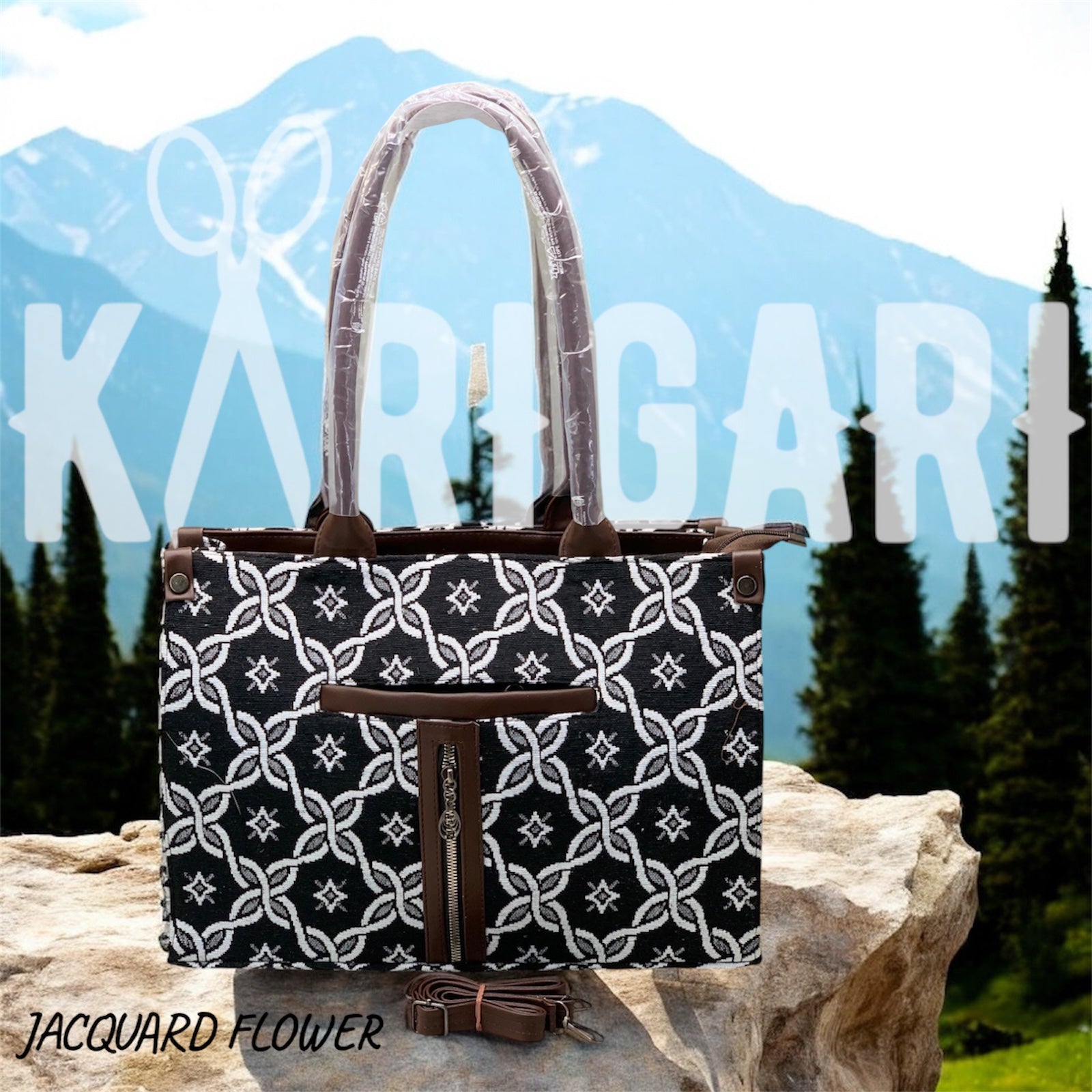 JACQUARD OFFICE TOTE