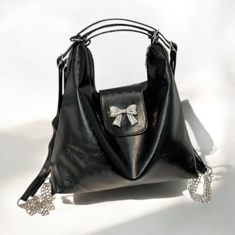 Midnight Shine Bow Backpack 2 in 1
