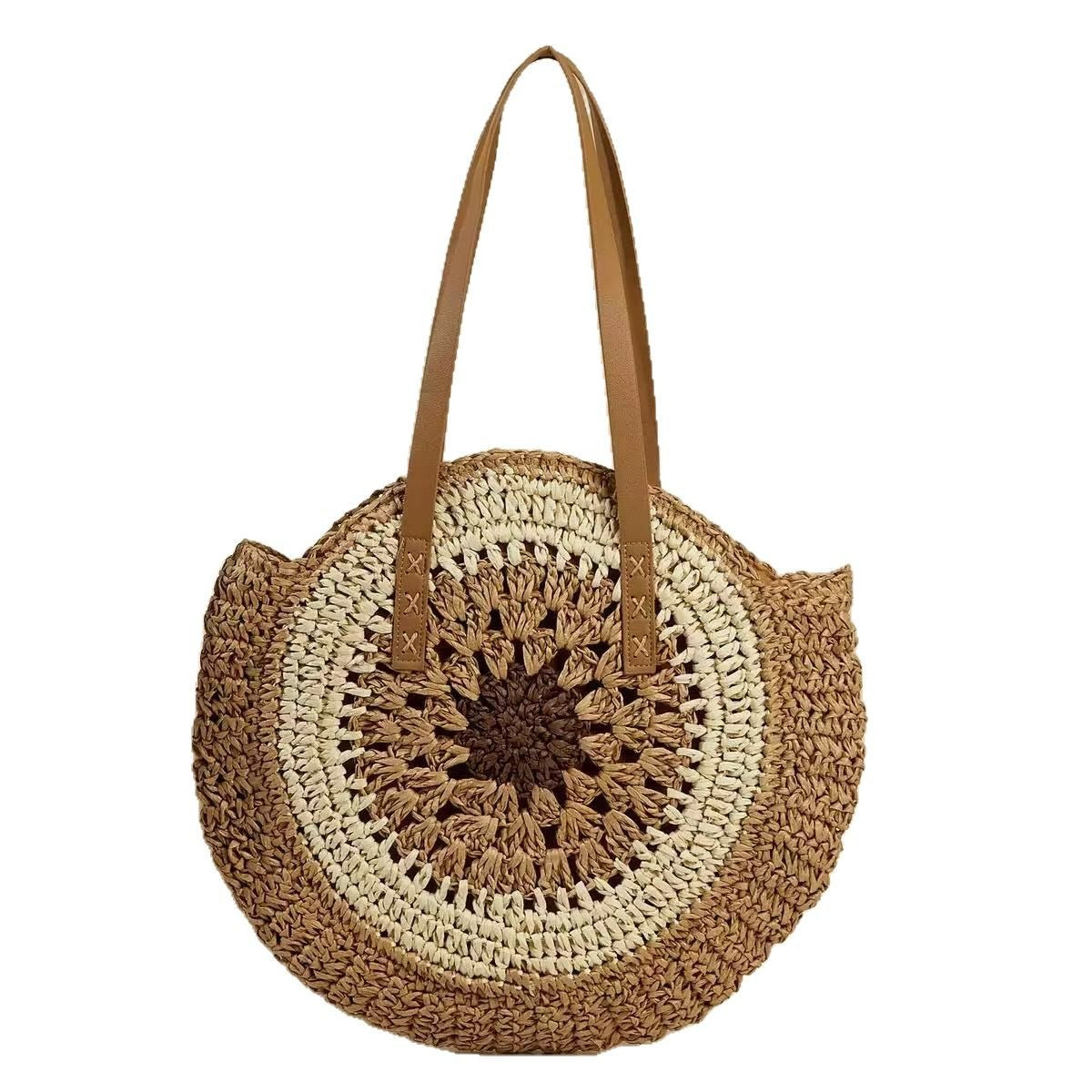 Rattan Straw Tote Bag