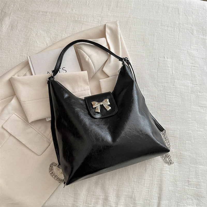 Midnight Shine Bow Backpack 2 in 1