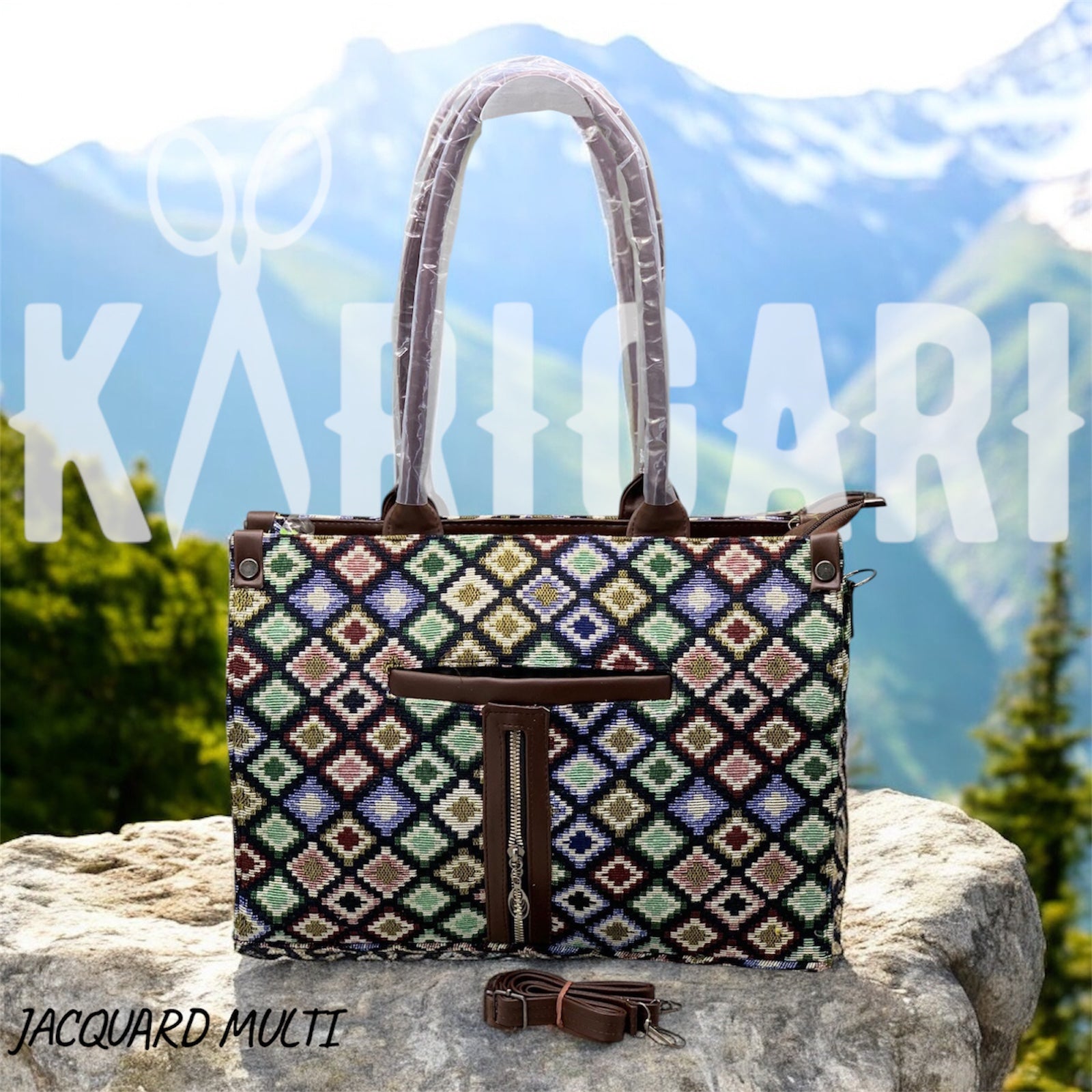 JACQUARD OFFICE TOTE
