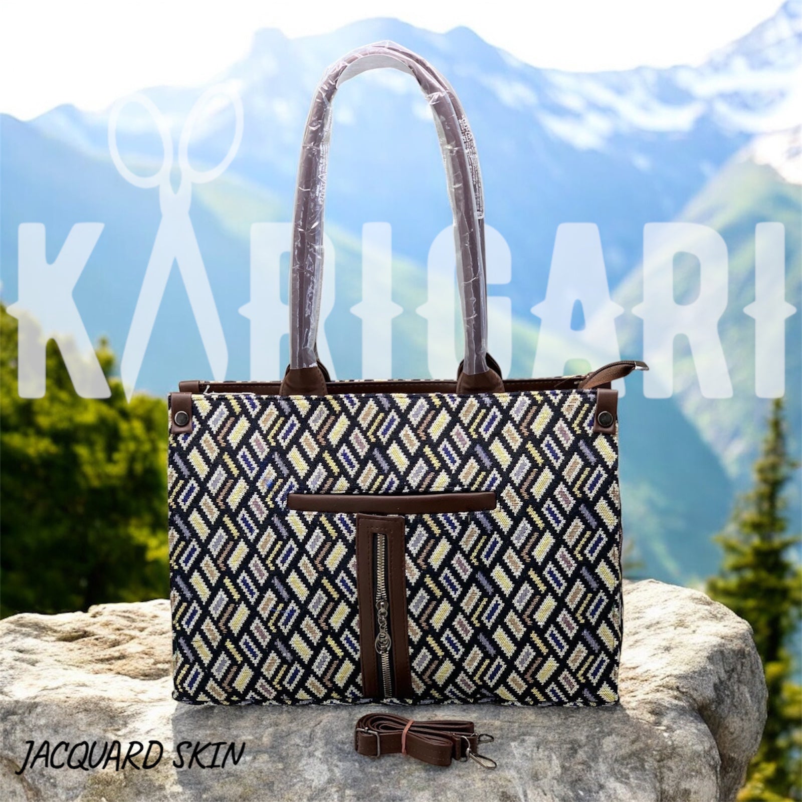 JACQUARD OFFICE TOTE
