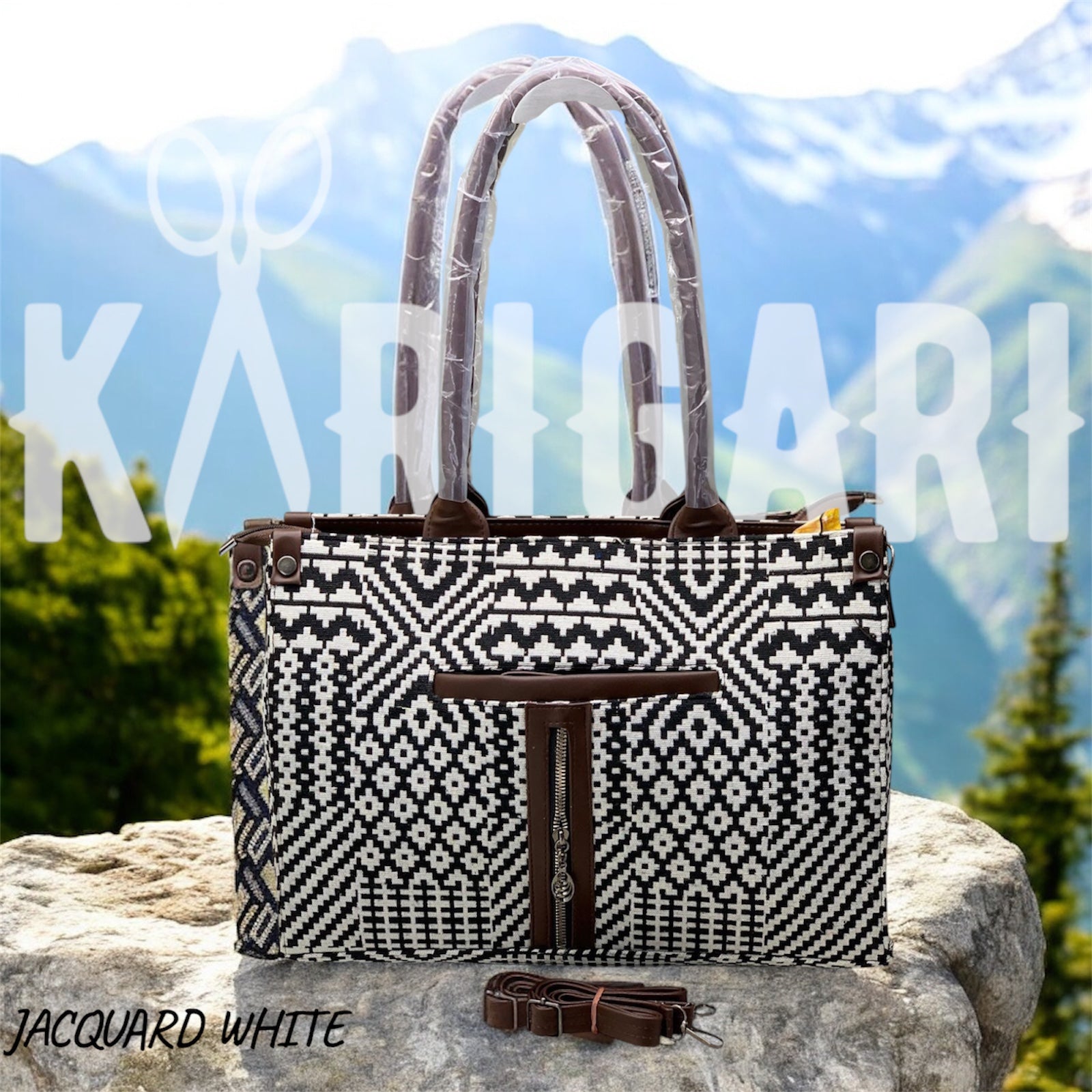 JACQUARD OFFICE TOTE