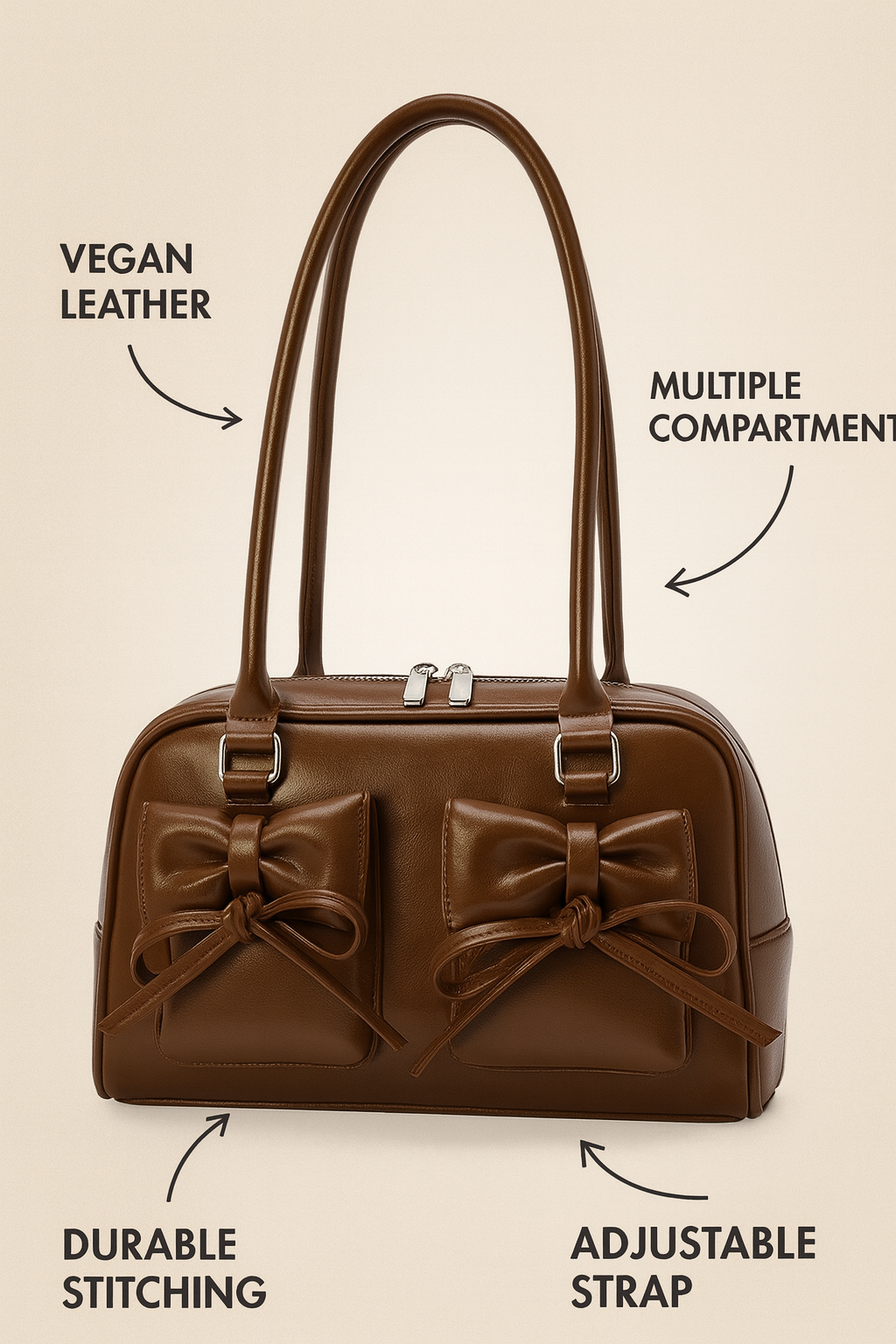The 2 BOW TOTE BAG