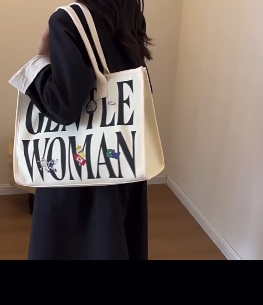 Gentlewoman Canvas Tote Bag – Oversized